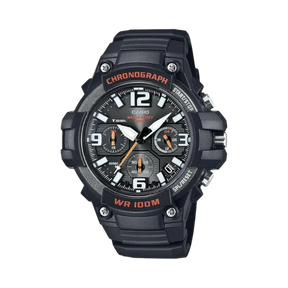 Casio Men's Heavy Duty Black/Orange Sport Watch, 100M Water Resistant — Being Shipped