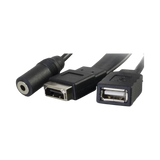 C2G HDMI, VGA, 3.5mm Audio and USB Pass Through Single Gang Wall Plate (Aluminum) — Being Shipped