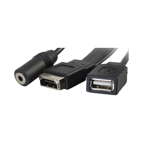 C2G HDMI, VGA, 3.5mm Audio and USB Pass Through Single Gang Wall Plate (Aluminum) — Being Shipped