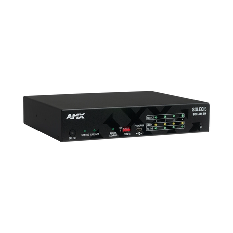 AMX SDX-414-DX Solecis 4x1 4K HDMI Digital Switcher with DXLink Output — Being Shipped