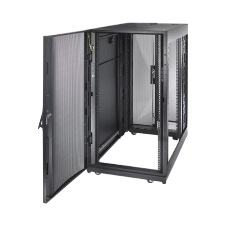 APC NetShelter SX 24U Server Rack Enclosure, 1250 lbs Capacity, 600 x 1070 mm, Black — Being Shipped