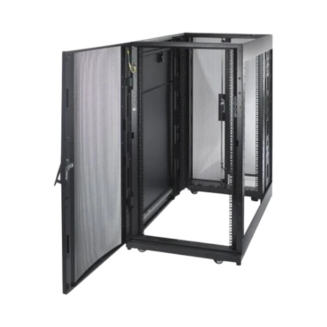 APC NetShelter SX 24U Server Rack Enclosure, 1250 lbs Capacity, 600 x 1070 mm, Black — Being Shipped