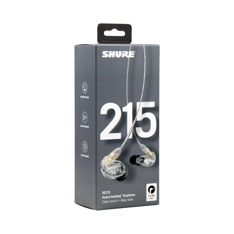 Shure SE215 Pro Sound-Isolating Earphones (Clear) — Being Shipped