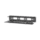 APC NetShelter Cable Management, Horizontal Cable Manager, 2U, Single Side with Cover, Black, 483 x 88 x 110 mm — Being Shipped