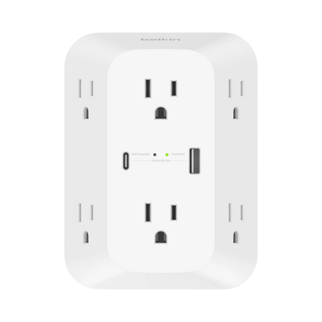 Belkin 6-Outlet USB-A & USB-C Surge Protector — Being Shipped