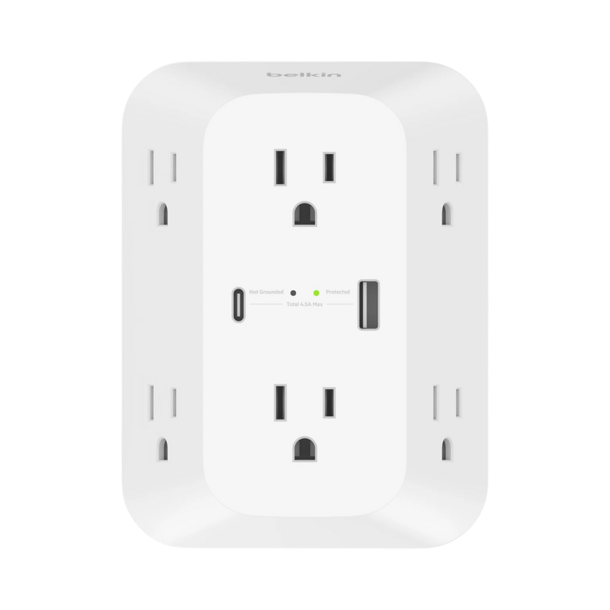 Belkin 6-Outlet USB-A & USB-C Surge Protector — Being Shipped
