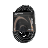 ADJ Accu-Cable 3-Wire Edison AC Extension Cord with Three Plugs (12 AWG, Black, 50') — Being Shipped
