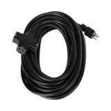 ADJ Accu-Cable 3-Wire Edison AC Extension Cord with Three Plugs (12 AWG, Black, 50') — Being Shipped