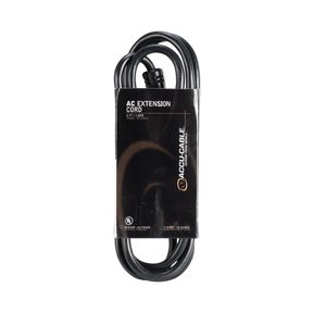 ADJ Accu-Cable 3-Wire Edison AC Extension Cord (16 AWG, Black, 6') — Being Shipped