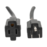 ADJ Accu-Cable 3-Wire Edison AC Extension Cord (16 AWG, Black, 6') — Being Shipped