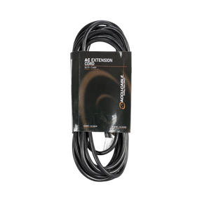 ADJ Accu-Cable 3-Wire Edison AC Extension Cord (16 AWG, Black, 25') — Being Shipped