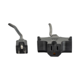 ADJ Accu-Cable 25" AC Extension Cord with Three Outlets (16 AWG, Black) — Being Shipped