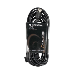 ADJ Accu-Cable 25" AC Extension Cord with Three Outlets (16 AWG, Black) — Being Shipped