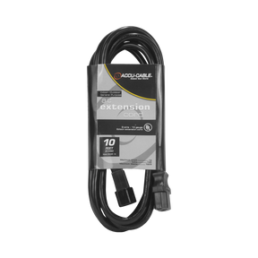 ADJ Accu-Cable Indoor-Outdoor General Purpose IEC Extension Cord (10') — Being Shipped