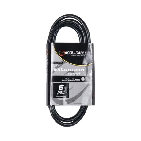 ADJ Accu-Cable ECCOM-6 IEC Extension Cable 6ft — Being Shipped
