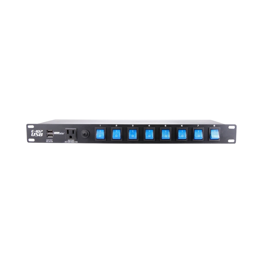 ADJ Eliminator Lighting E-107USB Rack Mount Power Center — Being Shipped