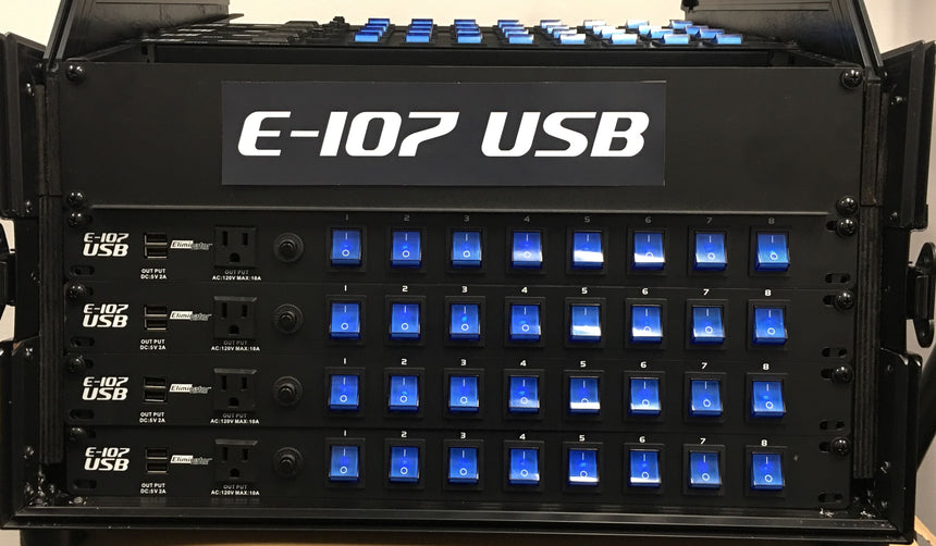 ADJ Eliminator Lighting E-107USB Rack Mount Power Center — Being Shipped