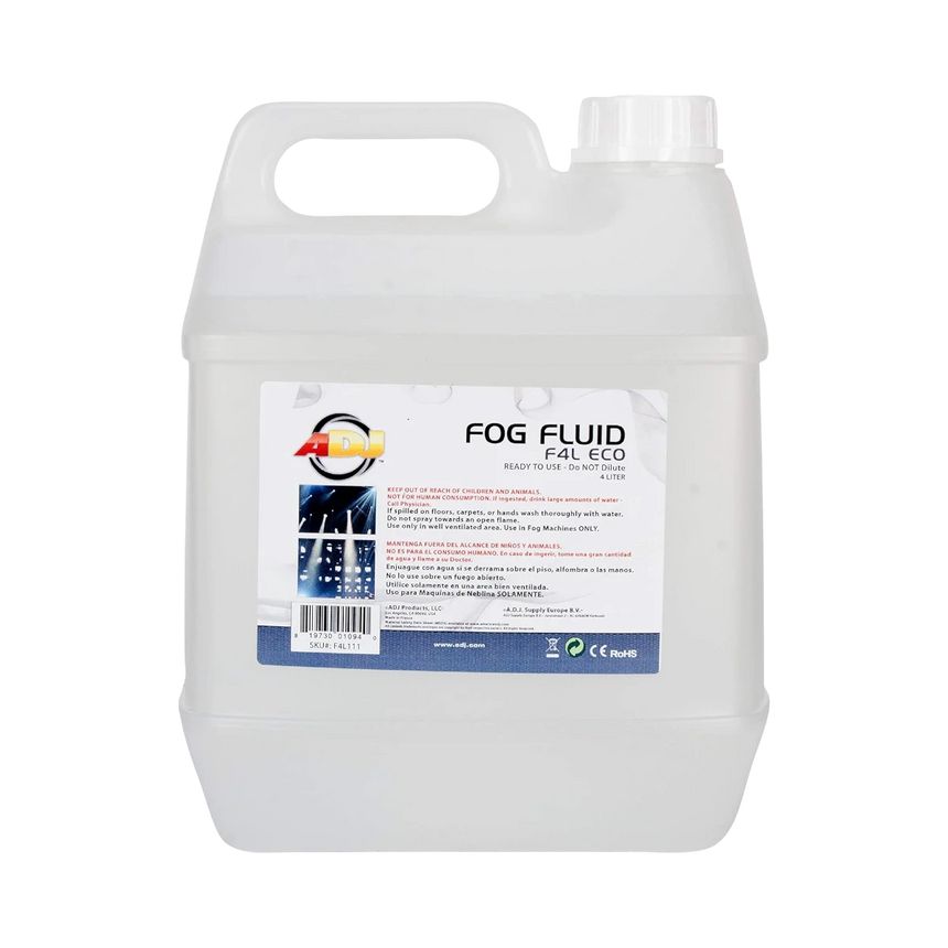 ADJ F4L ECO Fog Machine Liquid for Water Based Fog Machine — Being Shipped