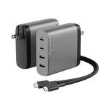 ALOGIC 100W Rapid Power 4-Port USB PD GaN Charger (Space Gray) — Being Shipped