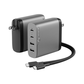 ALOGIC 100W Rapid Power 4-Port USB PD GaN Charger (Space Gray) — Being Shipped