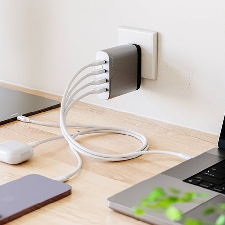 ALOGIC 100W Rapid Power 4-Port USB PD GaN Charger (Space Gray) — Being Shipped