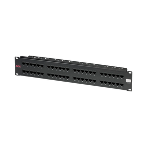 APC CAT 6 Patch Panel, 48 port RJ45 to 110 568 A/B color coded — Being Shipped