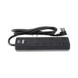 APC Home Office SurgeArrest 8-Outlet Surge Protector (6', 120V, Black) — Being Shipped