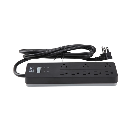 APC Home Office SurgeArrest 8-Outlet Surge Protector (6', 120V, Black) — Being Shipped