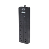 APC Home Office SurgeArrest 8-Outlet Surge Protector (6', 120V, Black) — Being Shipped