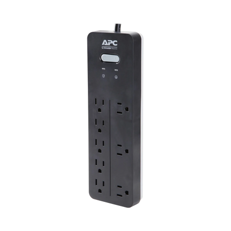 APC Home Office SurgeArrest 8-Outlet Surge Protector (6', 120V, Black) — Being Shipped