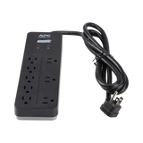 APC Home Office SurgeArrest 8-Outlet Surge Protector (6', 120V, Black) — Being Shipped
