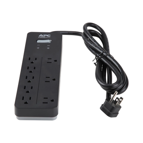 APC Home Office SurgeArrest 8-Outlet Surge Protector (6', 120V, Black) — Being Shipped