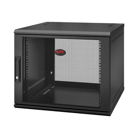 APC NetShelter 9U Wallmount Rack Enclosure Cabinet Single Hinged Server Depth — Being Shipped
