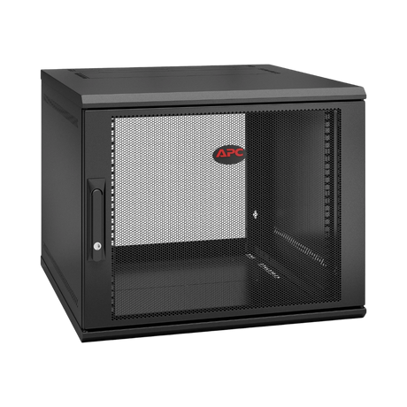 APC NetShelter 9U Wallmount Rack Enclosure Cabinet Single Hinged Server Depth — Being Shipped