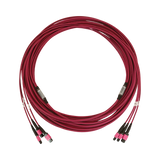 Tripp Lite 40/100/400G Multimode 50/125 OM4 Fiber Optic Cable (3x8F MTP/MPO-PC F/F), Magenta, 15m (49.2 ft.) — Being Shipped