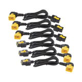 APC Power Cord Kit (6 ea), Locking, C19 to C20 (90 Degree), 1.2m — Being Shipped