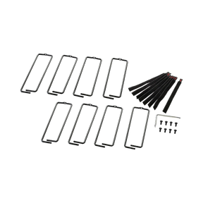 APC NetShelter Cable Management, Vertical Cable Manager, Rings, for NetShelter 750 and 800mm W Enclosures, Set of 8, 76 x 19 x 203 mm — Being Shipped