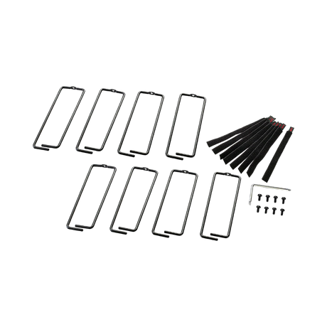 APC NetShelter Cable Management, Vertical Cable Manager, Rings, for NetShelter 750 and 800mm W Enclosures, Set of 8, 76 x 19 x 203 mm — Being Shipped