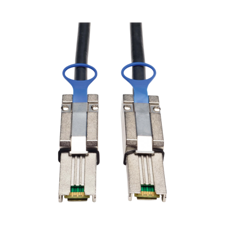Tripp Lite External SAS Cable, 4 Lane, mini-SAS (SFF-8088) to mini-SAS (SFF-8088), 1M (3.28 ft.) — Being Shipped