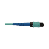 Tripp Lite 40/100/400G Multimode 50/125 OM3 Fiber Optic Cable (24F MTP/MPO-PC F/F), LSZH, Aqua, 15 m (49.2 ft.) — Being Shipped