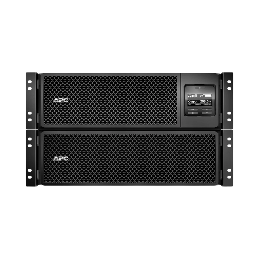 APC Smart-UPS On-Line, 10kVA/10kW, Rackmount 6U, 208V, 4x L6-20R+2x L6-30R NEMA outlets, Network Card+SmartSlot, Extended runtime, W/ rail kit — Being Shipped