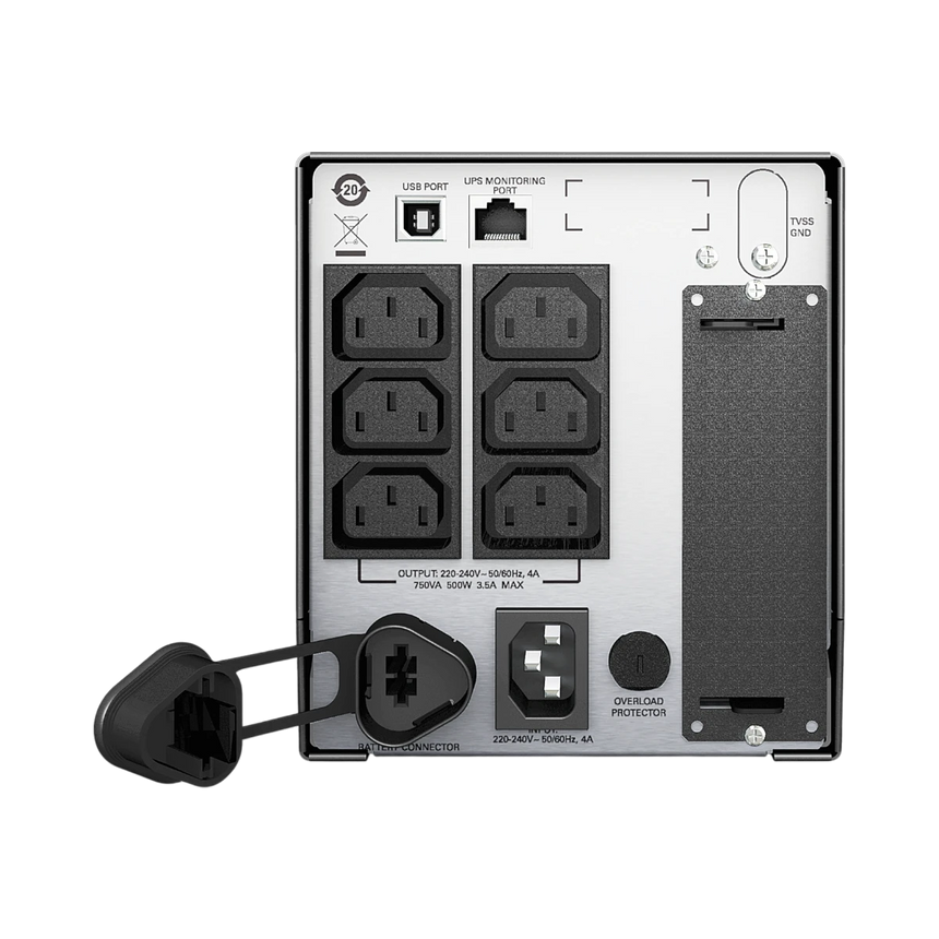 APC Smart-UPS, Line Interactive, 750VA, Tower, 230V, 6x IEC C13 outlets, SmartSlot, AVR, LCD — Being Shipped