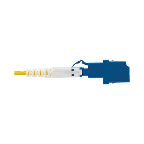 Tripp Lite 400G Duplex Singlemode 9/125 OS2 Fiber Optic Cable Adapter (CS-UPC/LC-UPC), M/F, Round LSZH Jacket, Yellow, 1 ft. — Being Shipped