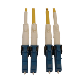 Tripp Lite 400G Duplex Singlemode 9/125 OS2 Switchable Fiber Optic Cable (LC/UPC M/M), LSZH, Yellow, 6 m (19.7 ft.) — Being Shipped