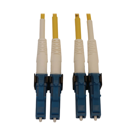 Tripp Lite 400G Duplex Singlemode 9/125 OS2 Switchable Fiber Optic Cable (LC/UPC M/M), LSZH, Yellow, 6 m (19.7 ft.) — Being Shipped