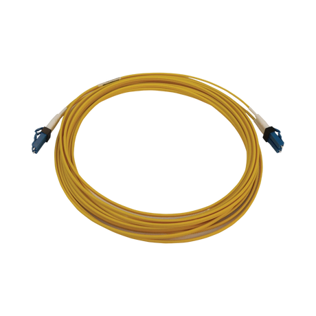Tripp Lite 400G Duplex Singlemode 9/125 OS2 Switchable Fiber Optic Cable (LC/UPC M/M), LSZH, Yellow, 6 m (19.7 ft.) — Being Shipped