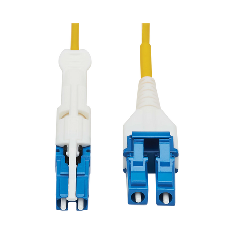 Tripp Lite 400G Duplex Singlemode 9/125 OS2 Fiber Optic Cable (CS-UPC/LC-UPC), Round LSZH Jacket, Yellow, 5 m — Being Shipped