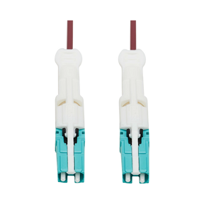 Tripp Lite 400G Duplex Multimode 50/125 OM4 Fiber Optic Cable (CS-PC/CS-PC), Round LSZH Jacket, Magenta, 3 m — Being Shipped