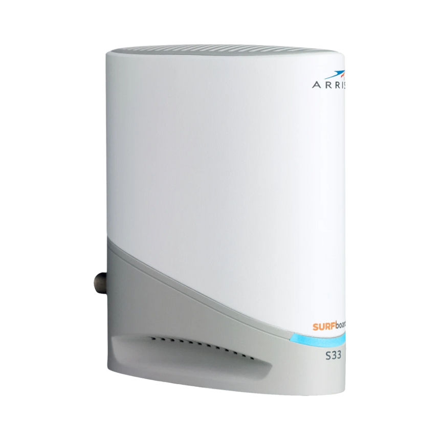 ARRIS SURFboard S33 32 x 8 DOCSIS 3.1 Multi-Gig Cable Modem with 2.5 Gbps Ethernet Port (White) — Being Shipped