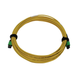 Tripp Lite 40/100G Singlemode 9/125 OS2 Fiber Optic Cable (12F MTP/MPO-APC F/F), LSZH, Yellow, 7m (23 ft.) — Being Shipped